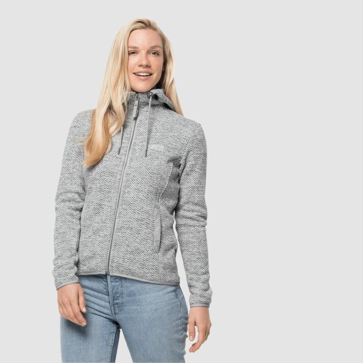 Chamarra Polar Jack Wolfskin Patan Mujer Grises Mexico-1721649